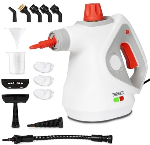 Duronic SC32 WE Pulitore a Vapore Portatile 1050W con Serbatoio 350 ml