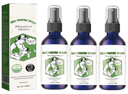 Breast Pumping Sprays,Breastfeeding Care Spray,Breast Care Moisturizing Repairing Pumping Spray,Hydrating Non-Greasy Breastfeeding Supplies to Moisturize Skin 3pc