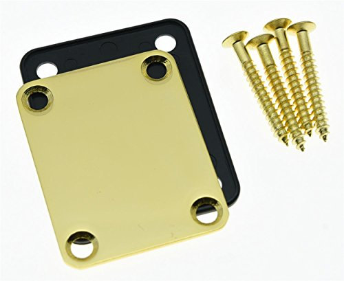 Electric Guitar Neckplate Metal Neck Plate For Stratocaster/Strat Gold