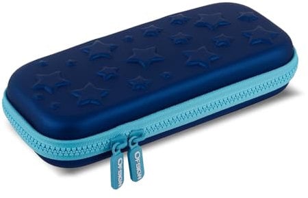 Ofsign Star Art Ästhetisches Federmäppchen für Jungen und Mädchen | Bleistiftbox mit Schreibwarenfach - Blau