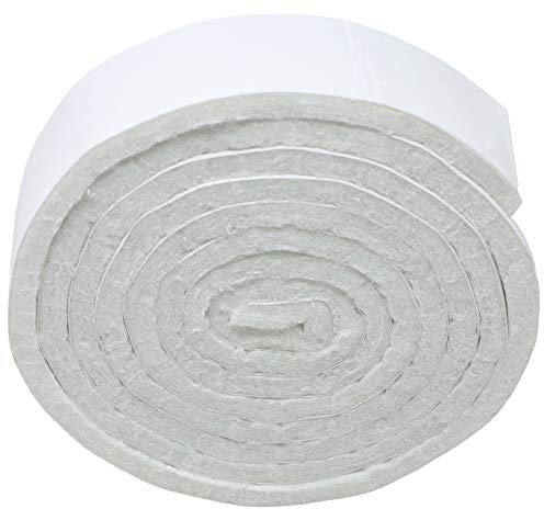 Adsamm® / rotolo di feltro autoadesivo/Bianco / 19x1000 mm/Nastro/feltro adesivo da 3.5 mm di spessore in nastro/pad protettivo per arredi
