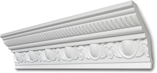 Decosa Stuckleiste G38 - Deckenleiste in Weiß - 10 Leisten à 2 m Länge = 20 m - Zierleiste aus Styropor 105 x 105 mm - Für Decke oder Wand
