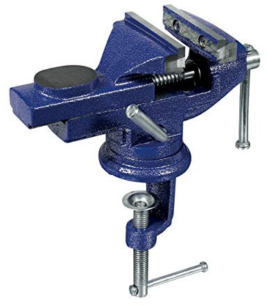 Blanko Schraubstock drehbar für Tischbefestigung, Backenbreite 60 mm, Spannweite 70 mm