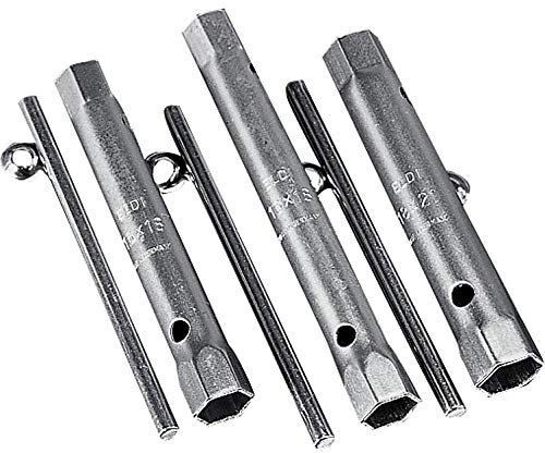 Hi-Q Tools Zündkerzenschlüssel – 2 Schlüsselweiten – Mit Querstange – 17mm/21mm schwarz