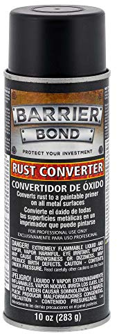 Custom Shop Barrier Bond - Rust Converter, 10-Ounce Spray Rust Remover for Metal - for Auto, Industrial, Home Metal Treatment & Protection