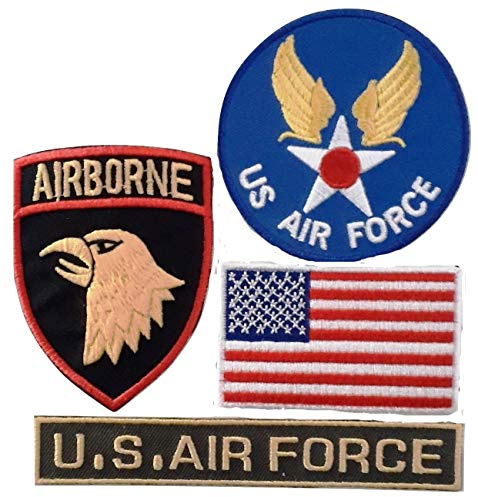 Aufnäher Patch Applikation Militär Army Armee USA AIR FORCE Set