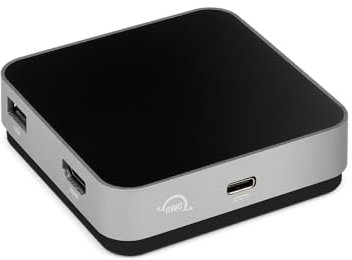 OWC Dock da Viaggio USB-C, 5 Porte con USB 3.1, HDMI, Scheda SD e Power Pass Through da 100 W, Grigio siderale