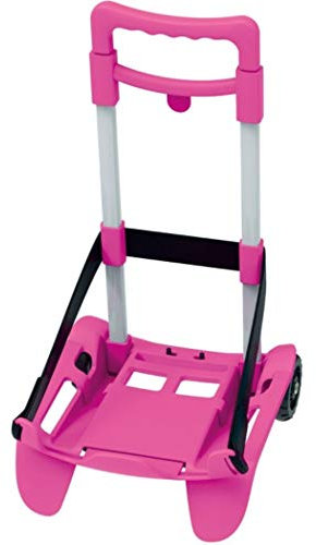 Carrello Seven BE Box Trolley Top Porta Zaino Rosa Regolabile Pieghevole + Omaggio portachiave con Paillettes