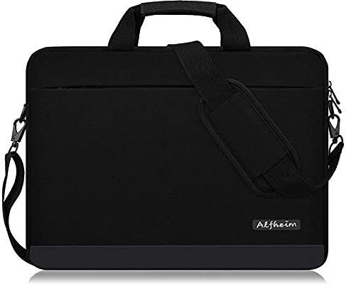 Alfheim Laptop Bag with Shoulder Strap 15/15.6/16 Inch Men Women Lightweight Waterproof Soft Computer Briefcase for Business Work Notebook Ultrabook Compatible with Macbook Air