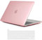 TECOOL Hülle nur Kompatibel mit MacBook Pro 16 Zoll 2020 2019 mit Touch Bar (A2141), Ultradünne Schutzhülle Hartschale Case mit Tastaturschutz (EU Layout), Kristall Fuchsie