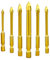ZFYQ Forets pour Verre, Céramique, Carreaux, Cristal en Acier de Tungstène, avec Queue Hexagonale, Revêtement en Titane, 3mm, 4mm, 5mm, 6mm, 8mm, 10mm, Lot de 6