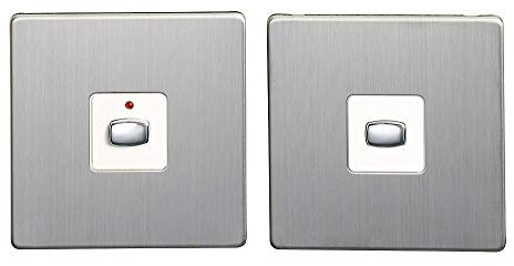 Mihome Master/Slave Stahl, elektrische Schalter und Steckdosen.