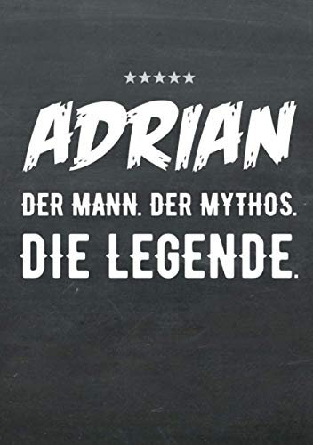 Buch-Kalender 2021 im Format A5 - Adrian, der Name, das Geschenk - Adrian, der Mann, der Mythos, die Legende: Kalenderbuch, Terminplaner und ... alle mit dem Namen Adrian, 1 Woche = 2 Seiten