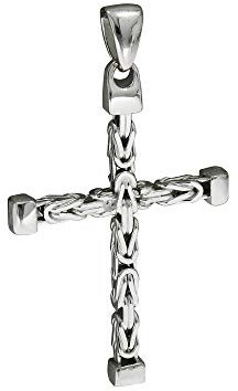 Zeeme Basic Unisex Anhänger 925/- Sterling Silber 5,2cm Glänzend weiß 315240055