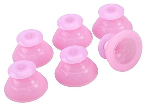 LIXBD - Set di 12 massaggi cinesi in silicone per coppettazione, per affaticamento, reumatismi, colore: rosa