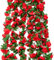 Garisey 6 Stück 122 m Blumengirlande, künstliche Rosenrebe, künstliche Blumen, hängende Rose, Efeu-Girlande für Zuhause, Hotel, Party, Hochzeit, Bogendekoration (rot)