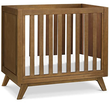 DaVinci Otto 3-in-1 Cabrio Mini-Kinderbett mit 10,2 cm Matratze in Nussbaum, Greenguard Gold zertifiziert