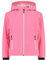 CMP, Kid Gjacket Fix Hood,Rosa fluoreszierendes Weiß,164