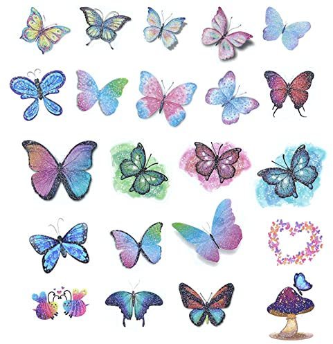 Papillon Tatouage Enfant, Ensemble De 8 Tatouage Enfant Fille, Papillon Temporaire Faux Autocollants De Tatouage Pour Les Filles, Cadeau Fête Faveur Enfants Anniversaire Filles Anniversaire Décoration