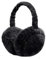 UQMIQURA Couvre Oreilles, Cache Oreilles en Peluche Pliable, Chauffe-oreilles Hiver Chaud Couvre Oreilles Earmuffs Réglables Doux pour Hommes Femmes et Enfants, Noir
