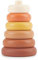 Bieco Silikon Baby Stapelturm Chocolate Bliss Baby Stapelturm ab 1 Jahr | Stapelbecher Baby bpa frei | Baby Stapelbecher | Stapelturm Baby Stapelspielzeug Stapelsteine baby Mädchen Spielzeug