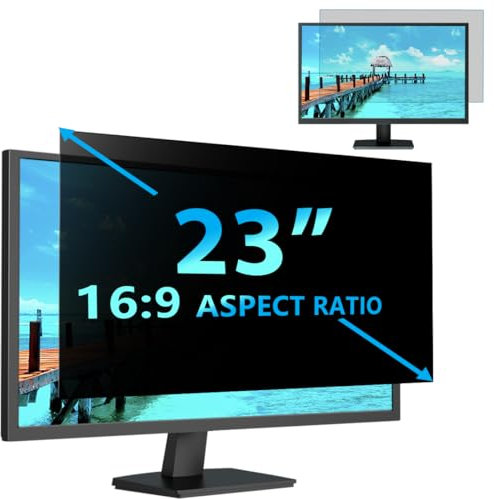 STARY Écran de confidentialité pour Ordinateur 23 Pouces Filtre pour écran Large 16:9 Écran d'ordinateur Bouclier de confidentialité Protecteur Anti-éblouissement
