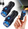 Starnearby 2 Stück Mini-Taschenlampe mit dreiäugigem Monster, Aufladbar LED Taschenlampen Extrem Helle mit 5 Lichtmodi, Wasserdicht Taktische Handlampe für Camping, Outdoor, Wandern, Notfall (Schwarz)