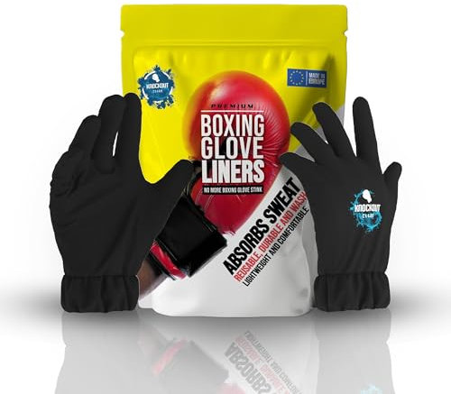 Boxing Glove Liners, Absorb Sweat Before It Touches Your Boxing Gloves, Machine Washable and Reusable, Keep Gloves Clean and Fresh, Lightweight and Comfortable, No More Boxing Glove Stink
