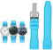 EAMOM Für IWC Fluorkautschuk Uhrenarmband Schnellverschluss Pilot AMG Petronas F1 Team Wasserdichtes Sportarmband Armband 20mm 21mm 22mm (Color : Light blue-silver B, Size : 20mm)