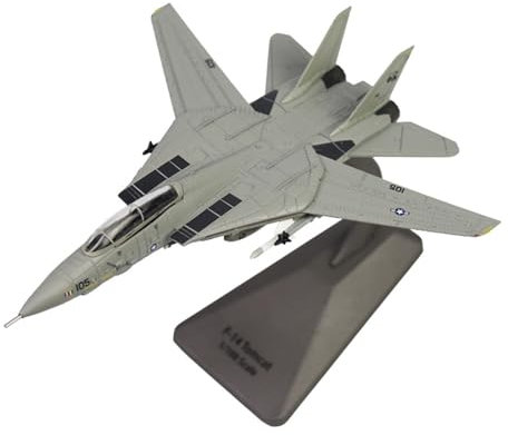 HUGGES Maßstab 1:100 Für US-amerikanische Trägerflugzeuge F14d Variable Sweep Wing Fighter, Legierungsdruckguss-Flugzeugmodell, Spielzeuggeschenk