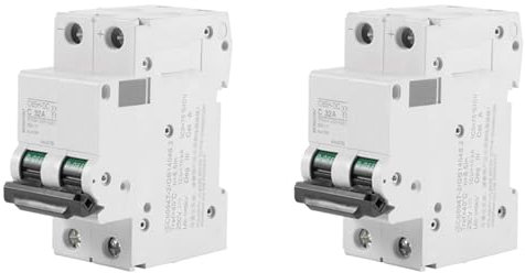 2X C65H-DC 2P 250V Disjoncteur Miniature 63A pour de Grille de Panneaux Solaires D'énergie éolienne et Hybride Solaire