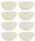 DecoLite: Maxi XL-Schwimmkerzen Rustik Set - 8 Kerzen, Ø 8 cm - 7 Std. lange Brenndauer - Schwimmlicht, extra gross, indoor outdoor Gartendeko Wasserkerzen (Wollweiss)