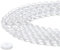 QINJIEJIE BergKristall Beads Perlen 8mm mit Loch Edelstein Perlen Zum Basteln Runde Kristall Beads 60 Stück Transparente Glasperlen Perlen für Armbänder Erwachsene DIY Halskette Schmuckherstellung