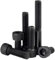 HEXHUASR UNF 0#-80 UNC 2#-56 4#-40 5# 6#-32 8#-32 10#-24 Vis à tête cylindrique à Six pans Creux en Acier Noir de qualité 12.9 Standard américaine(3/4,10pcs UNC 6-32)