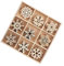45St Christbaum anhänger christbaumanhänger weinachtsdeko weihachtsdeko Weihnachtsschmuck Schneeflocke zum Basteln bastelset Baum hängende Dekore aus Holz hölzerne Ornamente Beige KOMBIUDA