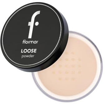 Flormar Loose Powder – Polvere Libera Opacizzante, Trasparente e Fissante per Trucco Viso, Texture Leggera per Pelle Grassa, Non Comedogena, Effetto Naturale, 002 Light Sand
