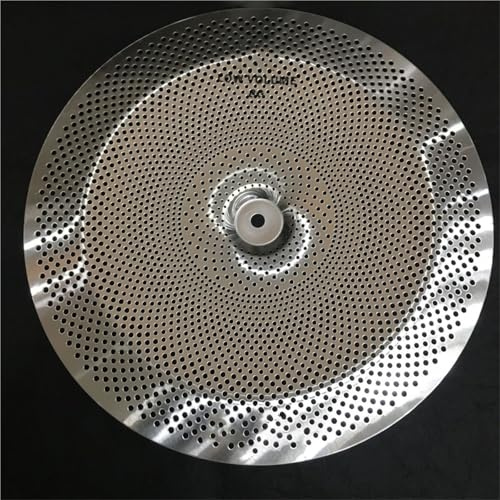 Juego de platos de percusión anticimbal mudo anti-cymbal de 18 pulgadas tambor de disco chino plato de jazz con efecto silencioso plato con efecto especial (plata)