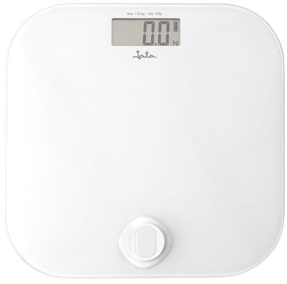 JATA HOGAR HBAS1907 Personenwaage ohne Batterien, digitale Waage mit LCD-Display, hochpräzise Körpergewichtswaage, Maximalgewicht 150 kg, automatische Abschaltung