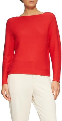 s.Oliver Strickpullover mit U-Boot-Ausschnitt und Rollsaum