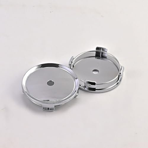 DWGDP Geeignet für KIA Rio Sportage Soul NIRO Sorento Shuma Picanto/Morning, 4 Stück Radkappen Nabendeckel ABS Schwarz Außen 75mm,Silver