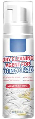 Dry Cleaning Spray,Dry Spot Cleaner For Clothes,Oil Stain Dry Cleaning Agent,Dry Stain Remover Cleaning Fluid Agent,Bathroom Washing Machines 100ml