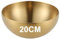 Bhina 1 Pezzi Grande Dorato Ciotole Coreane Ciotole in Acciaio Inox Ciotole Coreane Metallo Zuppa di Ciotola Ciotole per Cereali Ciotole per Cereali per Cottura Cucina Servire (20cm)