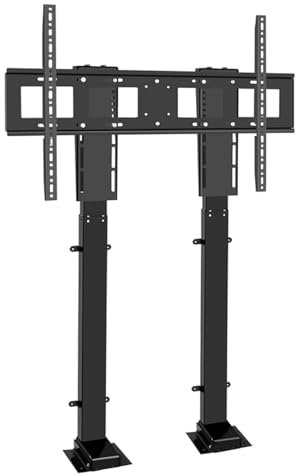 Soporte de TV motorizado para televisores de 55 a 120 Pulgadas, Elevador eléctrico telescópico con elevación automática, Altura Ajustable, con Control Remoto