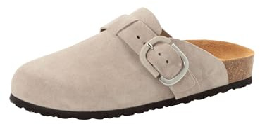 Tamaris Damen Bio/House Slipper Leder, grau, 41 EU