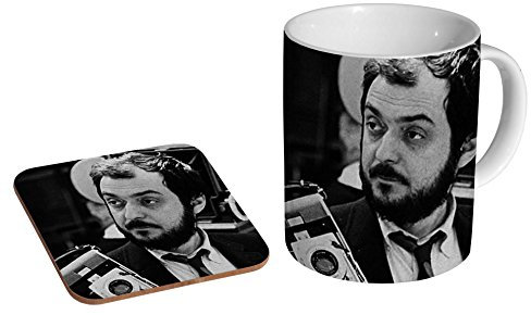 Stanley Kubrick Mug à café en céramique + dessous-de-verre