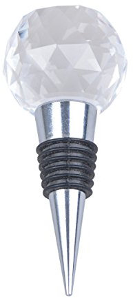 LONGWIN Crystal Glass Wine Bottle Stopper Wedding Favors Clear Ball