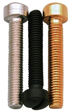 Fillister head humbucker/P90 pole piece screws Nickel