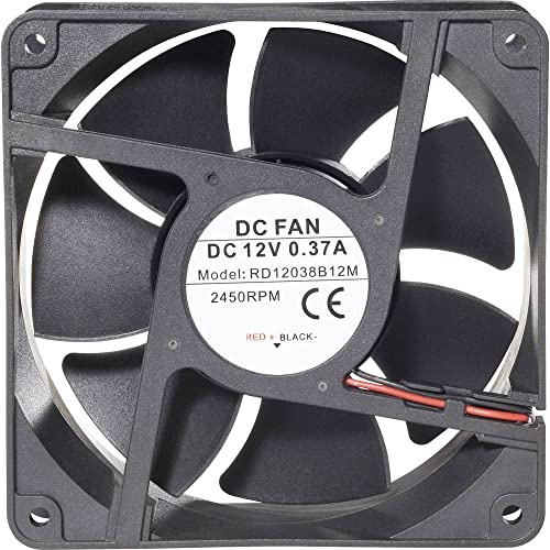 TRU COMPONENTS RD12038B12M Axiallüfter 12 V/DC 172 m³/h (L x B x H) 120 x 120 x 38 mm