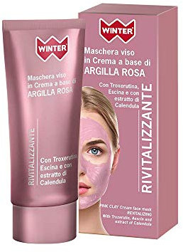 Winter Rivitalizzante Maschera Viso In Crema A Base Di Argilla Rosa - 50 ml