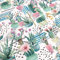 Kt KILOtela - Tela por Metros de loneta Estampada Digital - Ancho 280 cm - Largo a elección de 50 en 50 cm | Cactus y Flores - Verde, Rosa